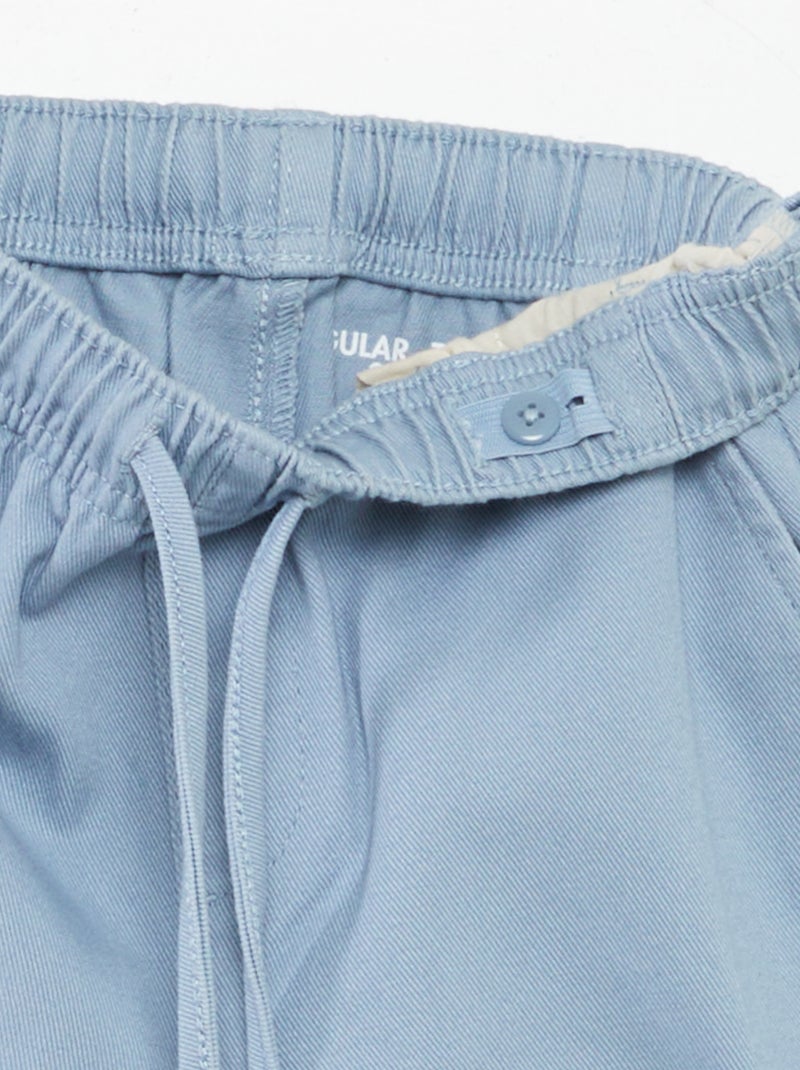 Pantalon regular uni Bleu clair - Kiabi