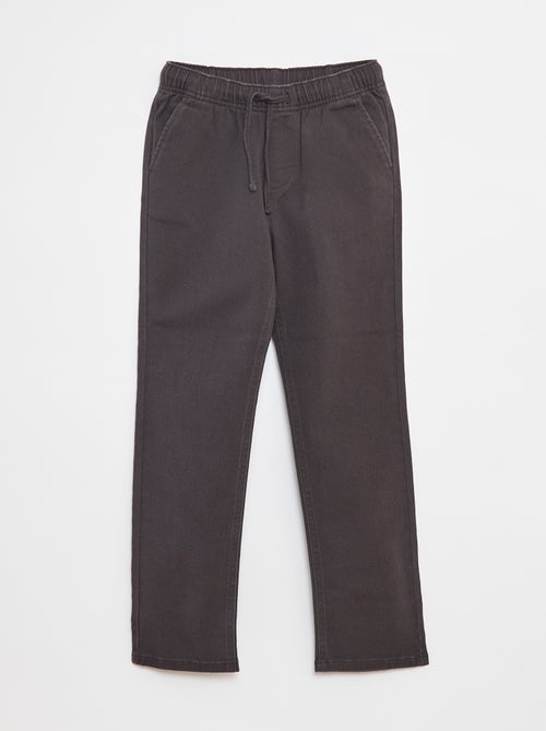 Pantalon regular uni - Kiabi