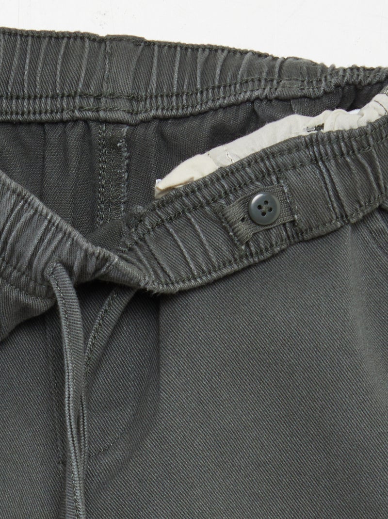 Pantalon regular uni Vert - Kiabi