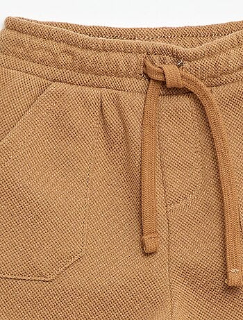 Pantalon relax en maille piquée