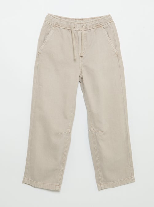 Pantalon relaxed fit taille élastiquée - Kiabi Pantalon relaxed fit taille élastiquée - Kiabi