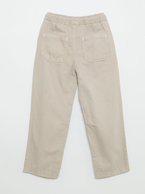 Pantalon relaxed fit taille élastiquée - Kiabi Pantalon relaxed fit taille élastiquée - Kiabi