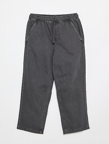 Pantalon relaxed fit taille élastiquée