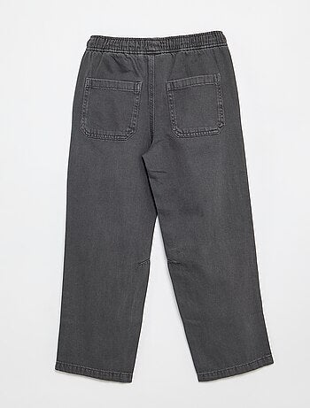 Pantalon relaxed fit taille élastiquée