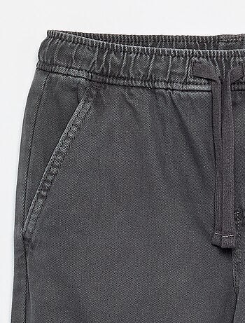 Pantalon relaxed fit taille élastiquée