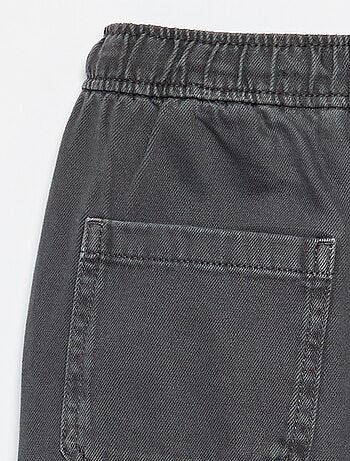 Pantalon relaxed fit taille élastiquée