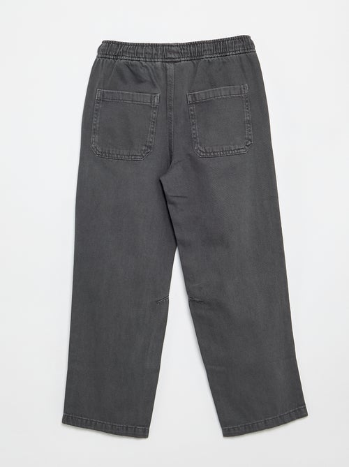 Pantalon relaxed fit taille élastiquée - Kiabi Pantalon relaxed fit taille élastiquée - Kiabi