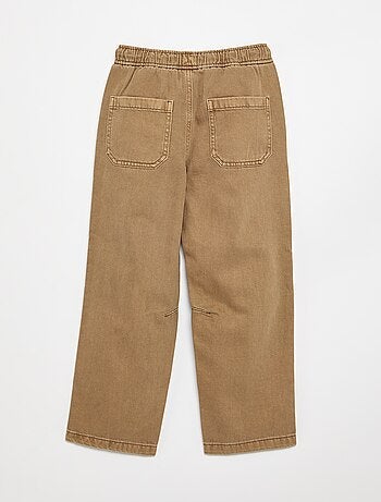 Pantalon relaxed fit taille élastiquée