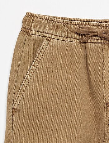 Pantalon relaxed fit taille élastiquée