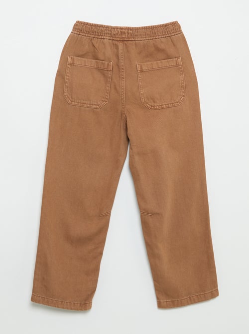 Pantalon relaxed fit taille élastiquée - Kiabi Pantalon relaxed fit taille élastiquée - Kiabi