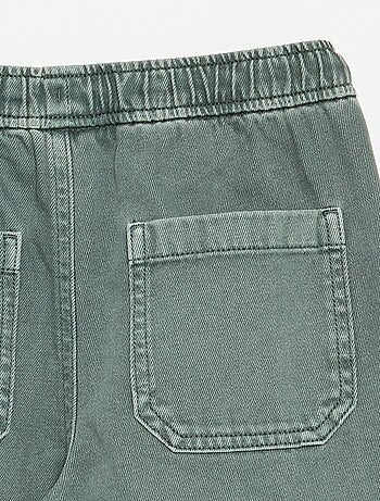Pantalon relaxed fit taille élastiquée