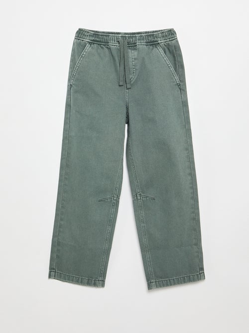 Pantalon relaxed fit taille élastiquée - Kiabi Pantalon relaxed fit taille élastiquée - Kiabi