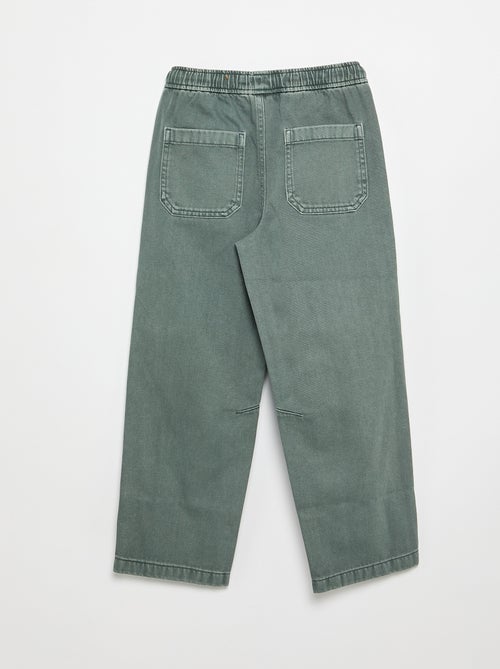 Pantalon relaxed fit taille élastiquée - Kiabi Pantalon relaxed fit taille élastiquée - Kiabi
