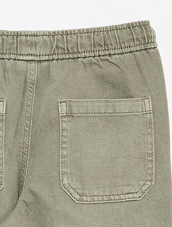 Pantalon relaxed fit taille élastiquée