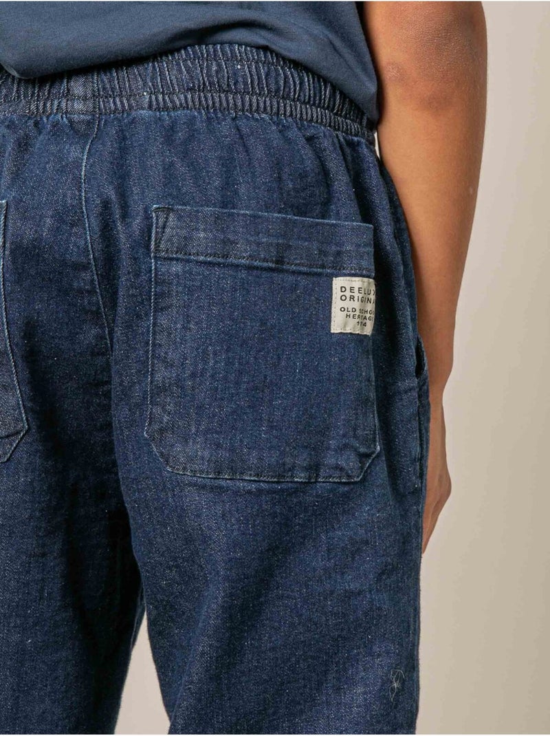 Pantalon relaxed garçon en denim 'Deeluxe' Bleu - Kiabi