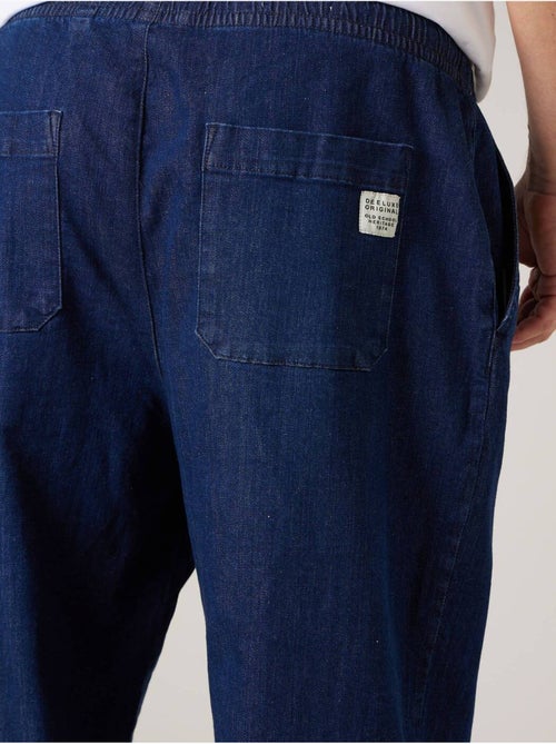 Pantalon relaxed homme en chambray 'Deeluxe' - Kiabi