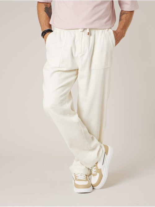 Pantalon relaxed homme en coton 'Deeluxe' - Kiabi