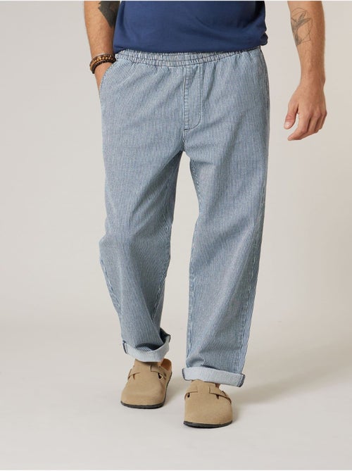Pantalon relaxed homme en coton 'Deeluxe' - Kiabi