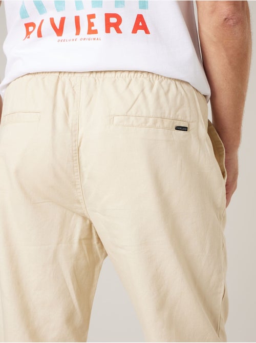 Pantalon relaxed homme en coton et lin 'Deeluxe' - Kiabi