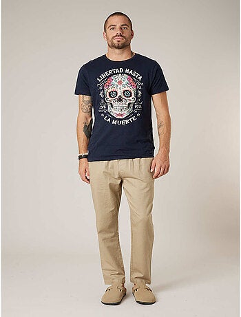 Pantalon relaxed homme en coton et lin 'Deeluxe'