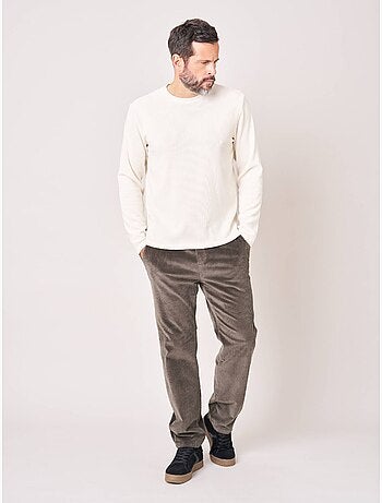 Pantalon relaxed homme en velours côtelé 'deeluxe'