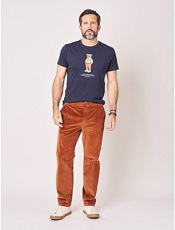 Pantalon relaxed homme en velours côtelé 'deeluxe'