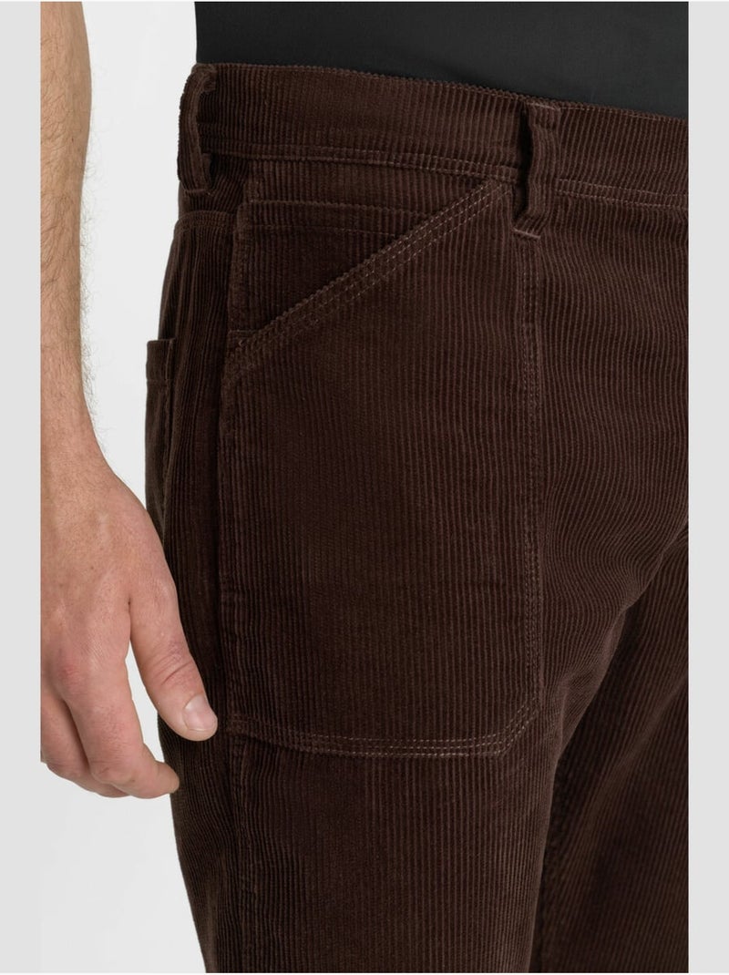 Pantalon renso droite 'le temps des cerises' Marron - Kiabi