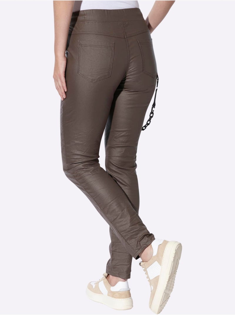 Pantalon revêtement - taille standard - helline Marron/Choco - Kiabi