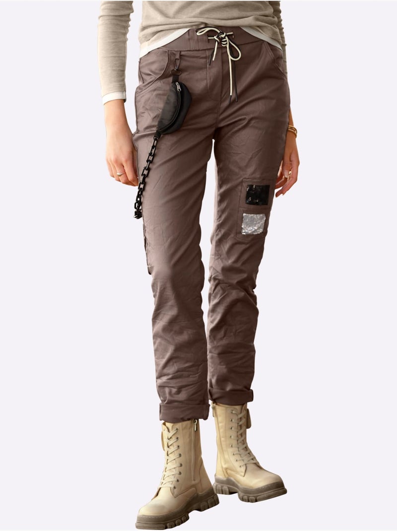 Pantalon revêtement - taille standard - helline Marron/Choco - Kiabi