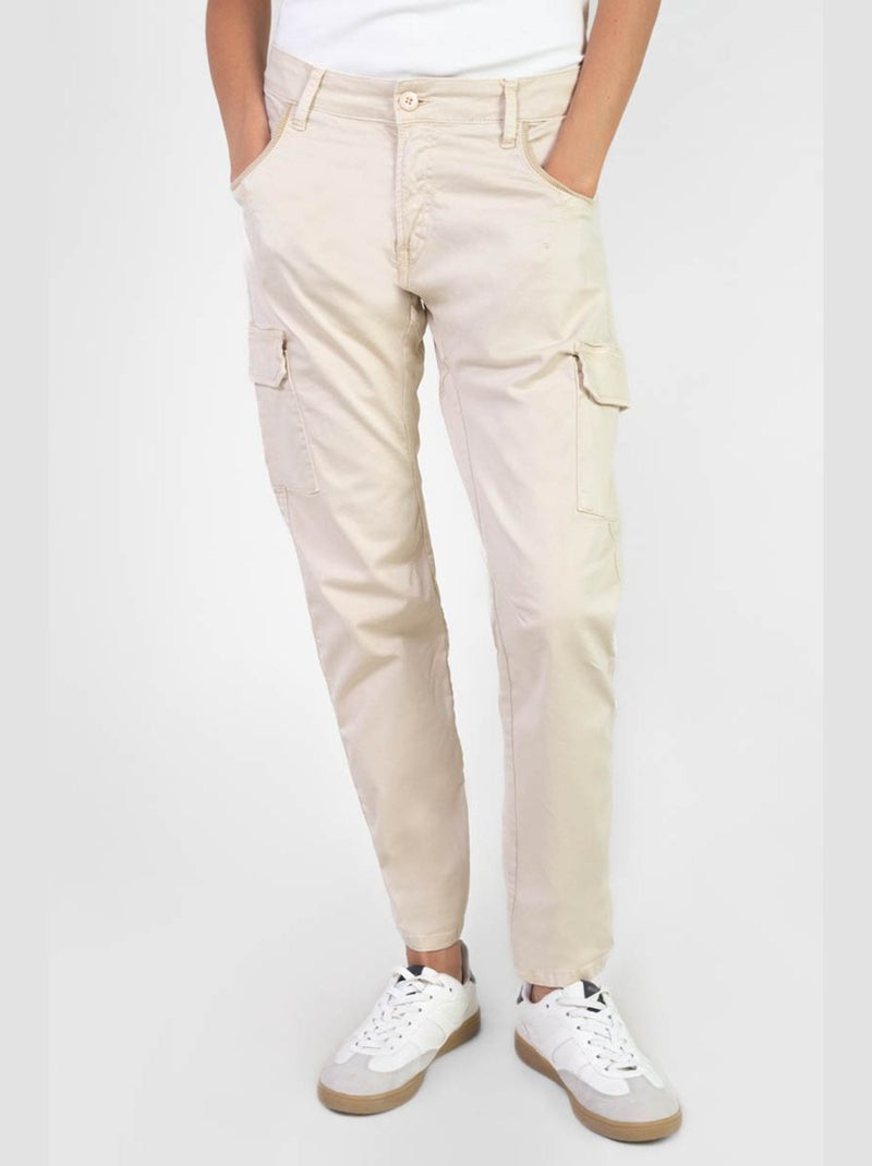 Pantalon RIVERA cargo 'Le Temps Des Cerises' Beige - Kiabi