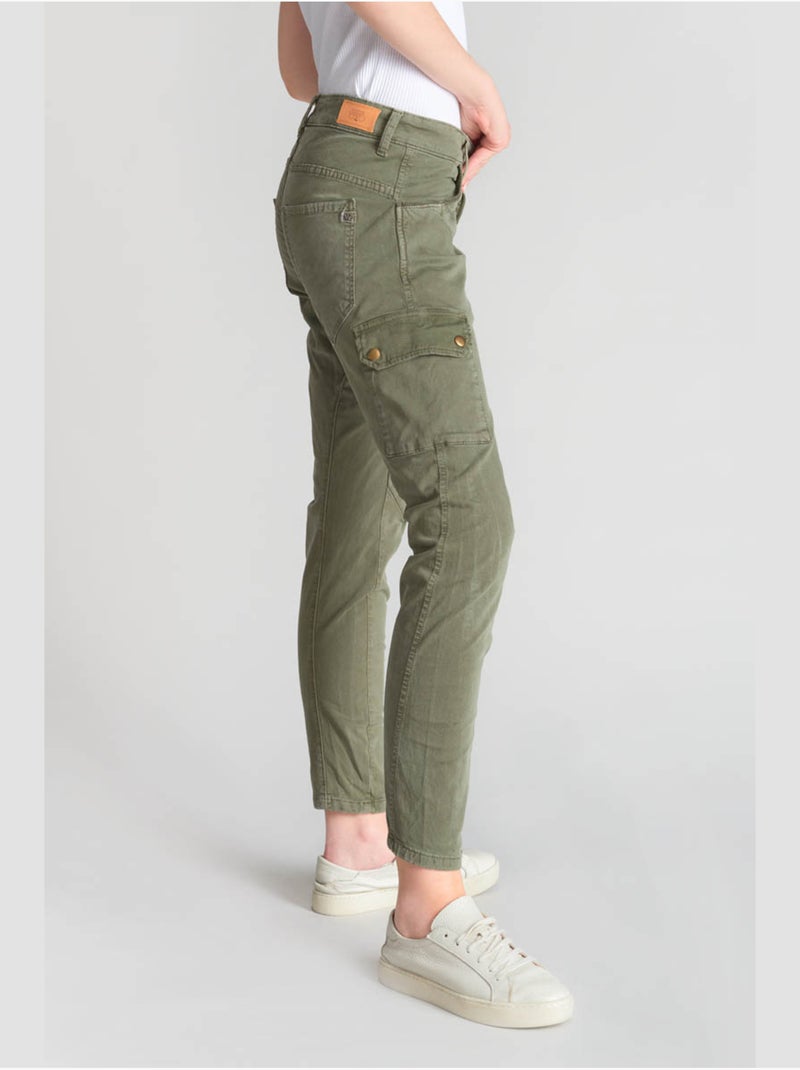 Pantalon rivera cargo 'le temps des cerises' Vert - Kiabi