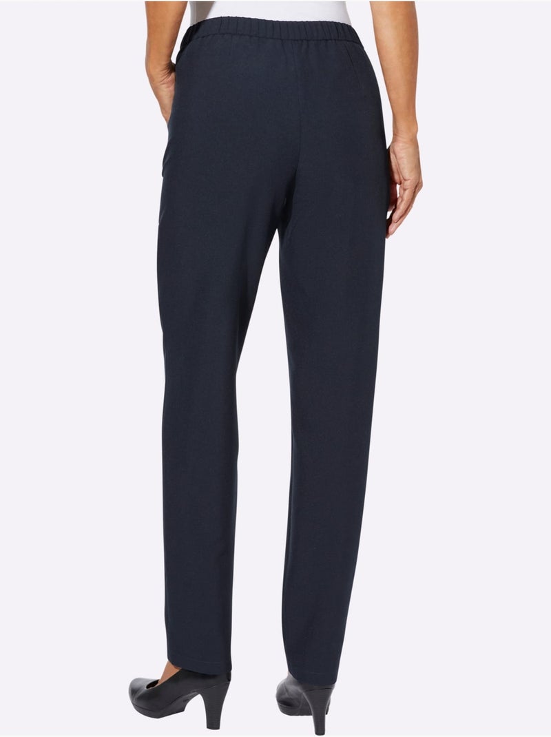 Pantalon rivets décoratifs sur les poches - taille standard - moda vilona Bleu marine - Kiabi