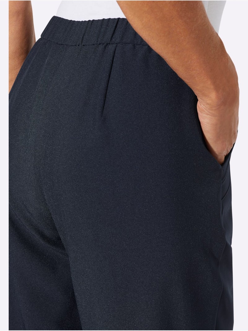 Pantalon rivets décoratifs sur les poches - taille standard - moda vilona Bleu marine - Kiabi