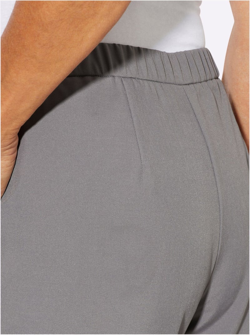 Pantalon rivets décoratifs sur les poches - taille standard - moda vilona Gris - Kiabi
