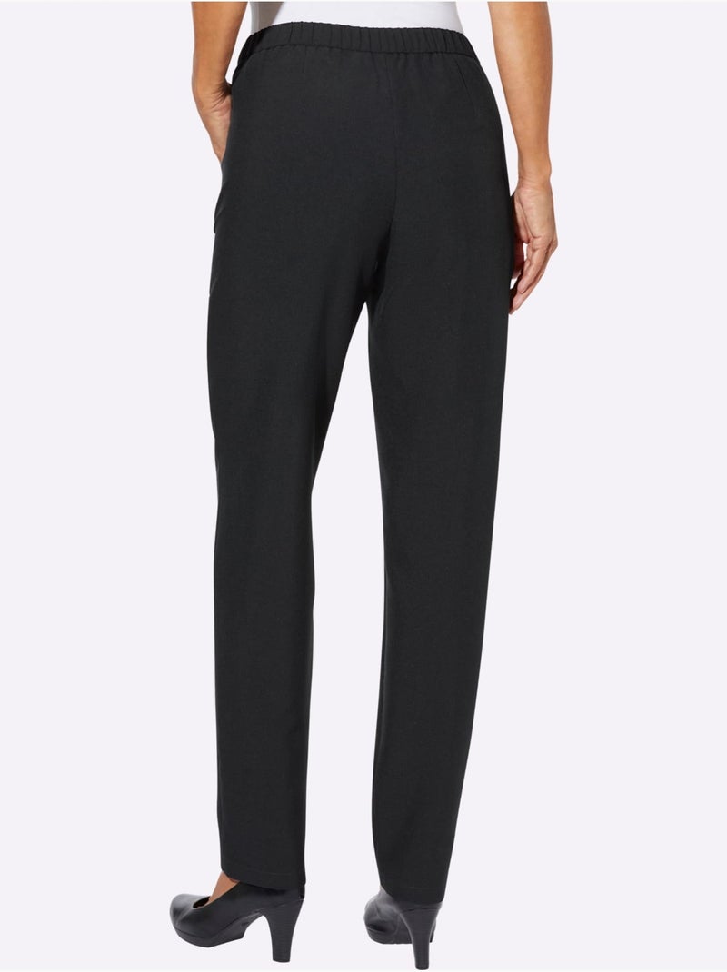 Pantalon rivets décoratifs sur les poches - taille standard - moda vilona Noir - Kiabi