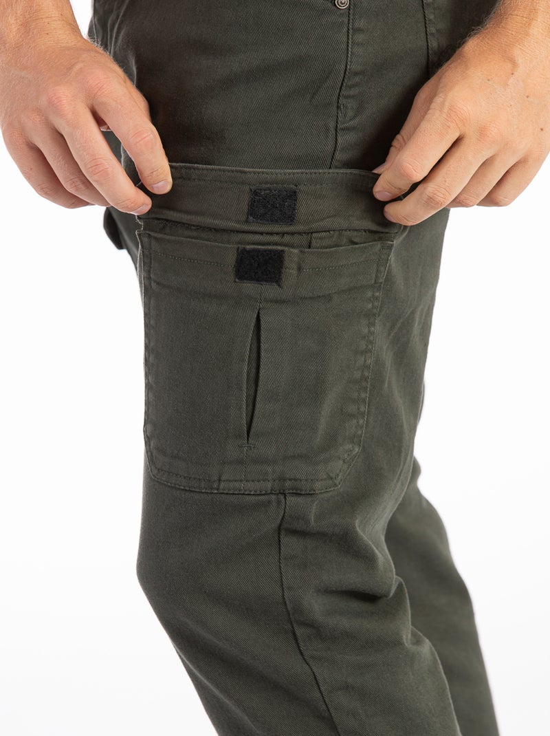 Pantalon RL70 Fibreflex® coupe droite cargo NABIL  'Rica Lewis' Kaki - Kiabi