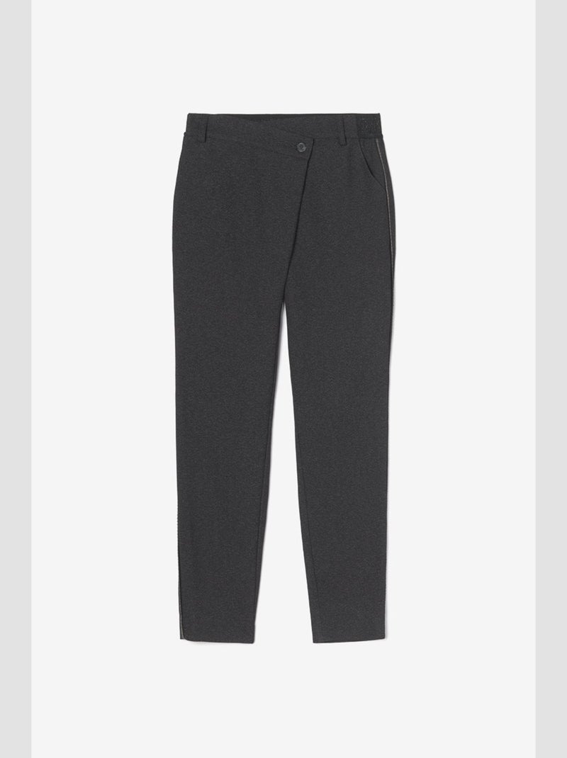 Pantalon ROCKOGI carotte 'Le Temps Des Cerises' Gris - Kiabi