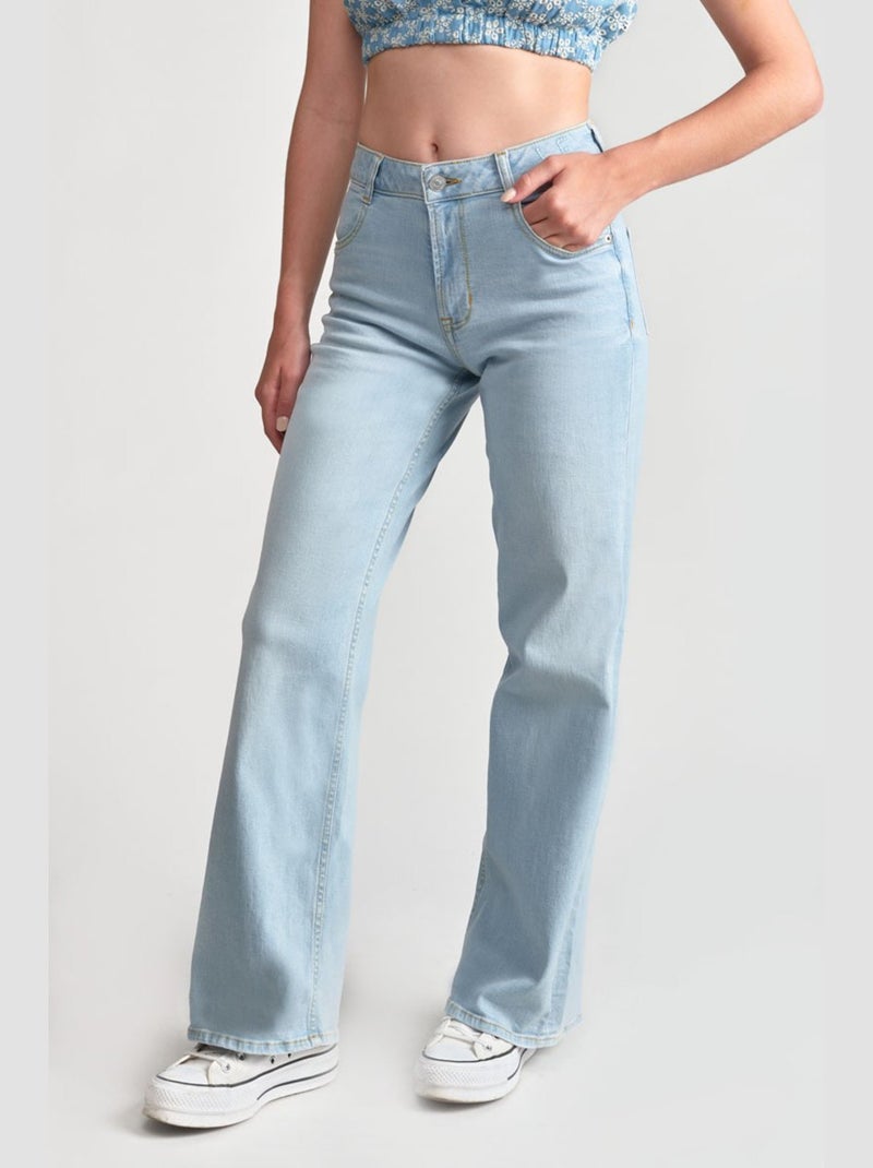 Pantalon ROMMIGI loose, large en jeans 'Le Temps Des Cerises' Bleu - Kiabi