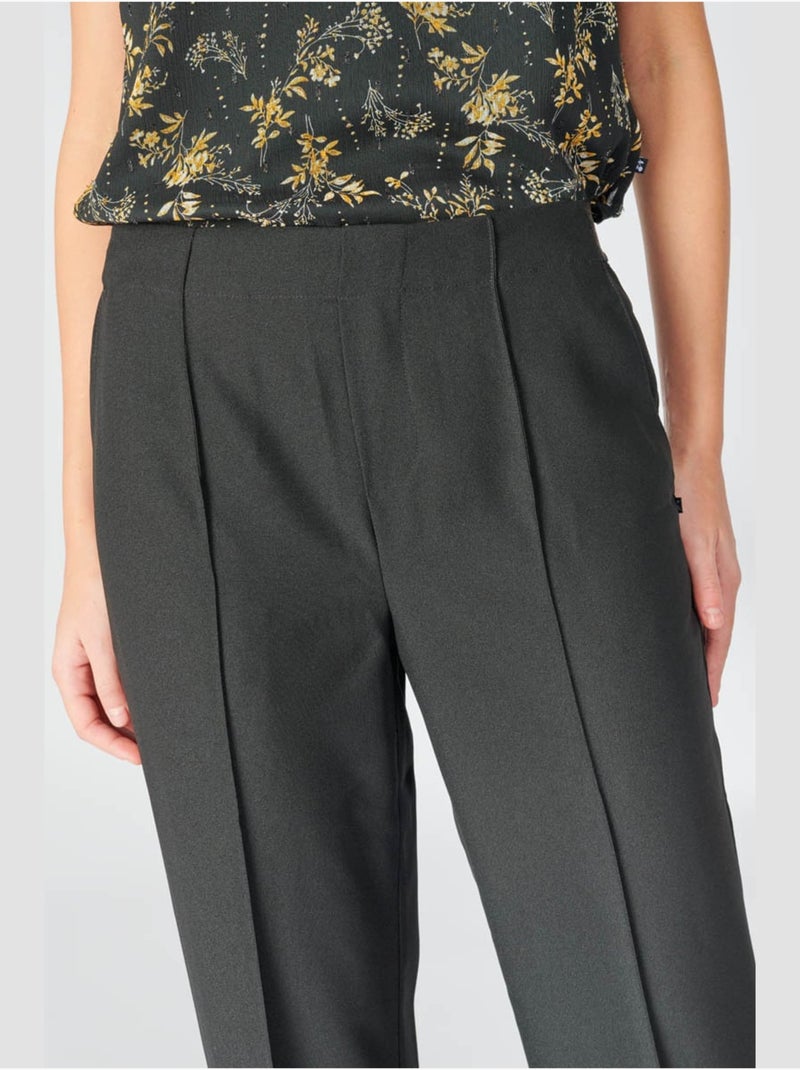 Pantalon Chino Femme Le Temps Des Cerises - Noir 'Brasilia' - Taille W28 - Coupe Droite En Toile De Coton - Neuf Avec étiquettes