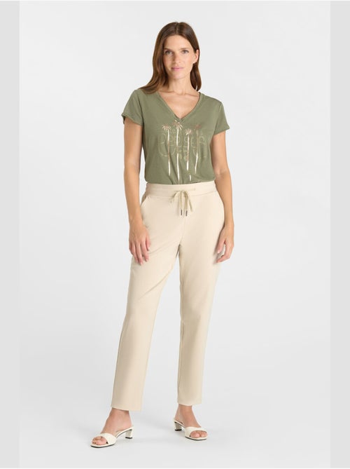 Pantalon ROSI droite 'Le Temps Des Cerises' - Kiabi Pantalon ROSI droite 'Le Temps Des Cerises' - Kiabi