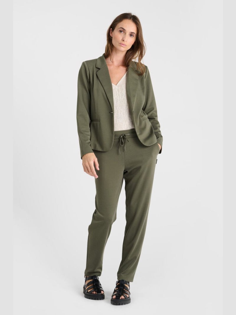 Pantalon ROSI droite 'Le Temps Des Cerises' Kaki - Kiabi