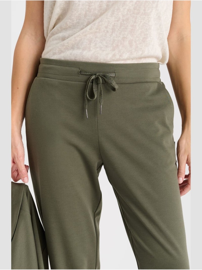 Pantalon ROSI droite 'Le Temps Des Cerises' Kaki - Kiabi