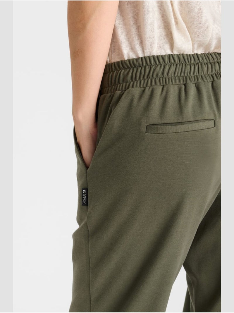 Pantalon ROSI droite 'Le Temps Des Cerises' Kaki - Kiabi