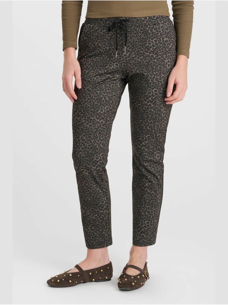 Pantalon rosigi droite 'le temps des cerises' Marron - Kiabi