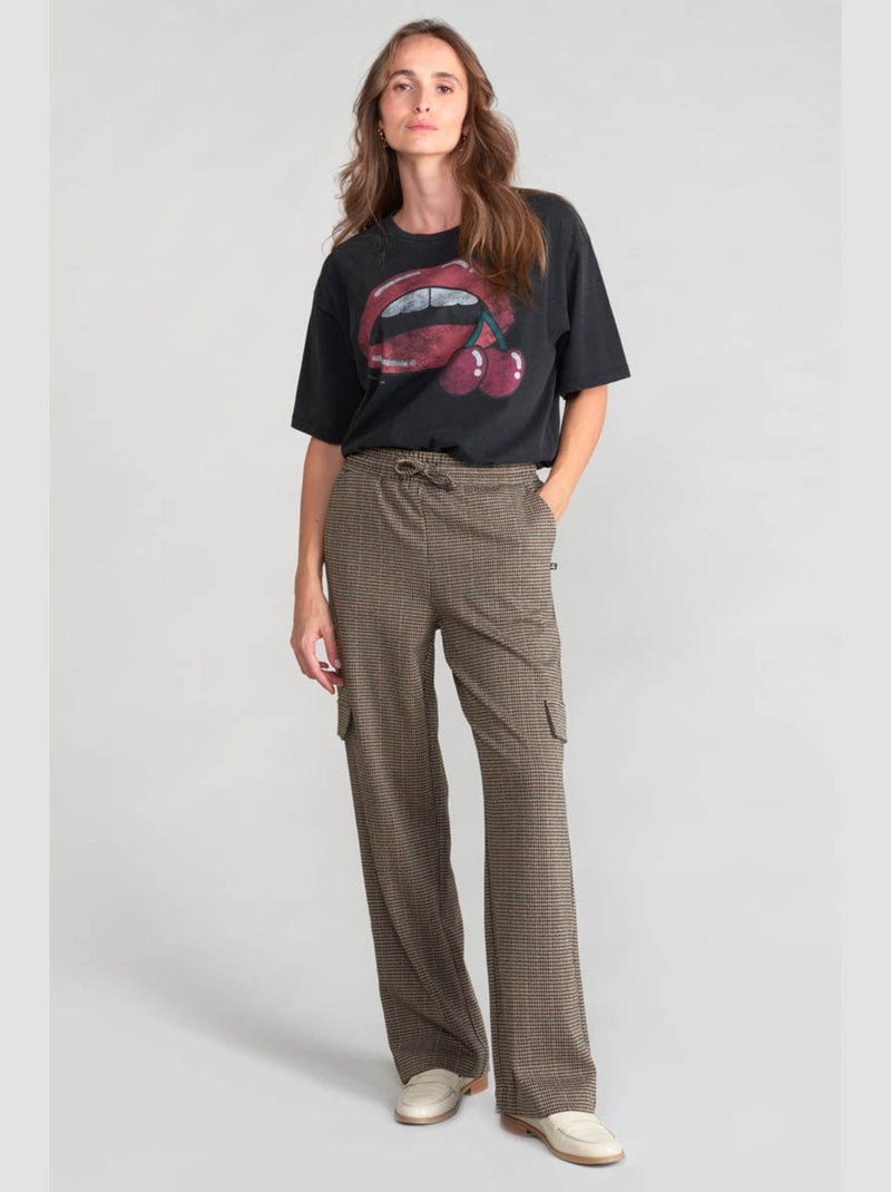 Pantalon RUZENAGI cargo 'Le Temps Des Cerises' Blanc - Kiabi