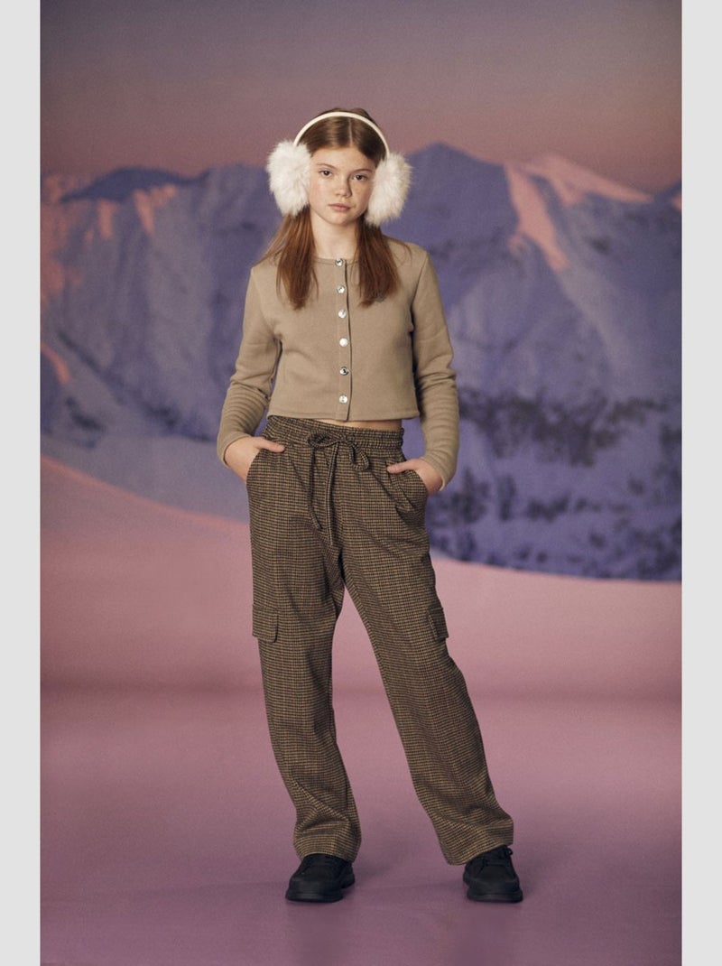 Pantalon RUZENAGI cargo 'Le Temps Des Cerises' Blanc - Kiabi