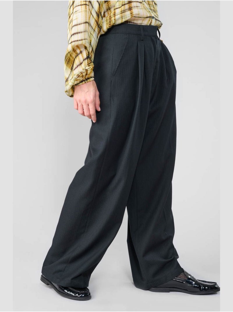 Pantalon SAGUES loose, large 'Le Temps Des Cerises' Noir - Kiabi