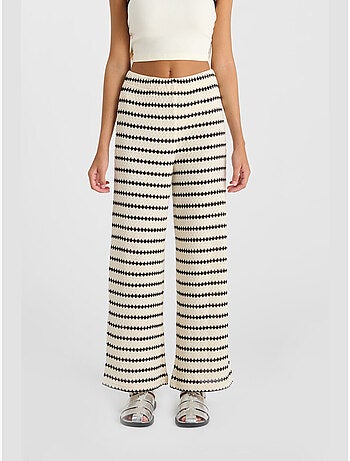 Pantalon SALOMEGI flare 'Le Temps Des Cerises'