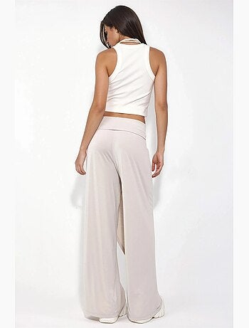 Pantalon salwar à jambes larges busem