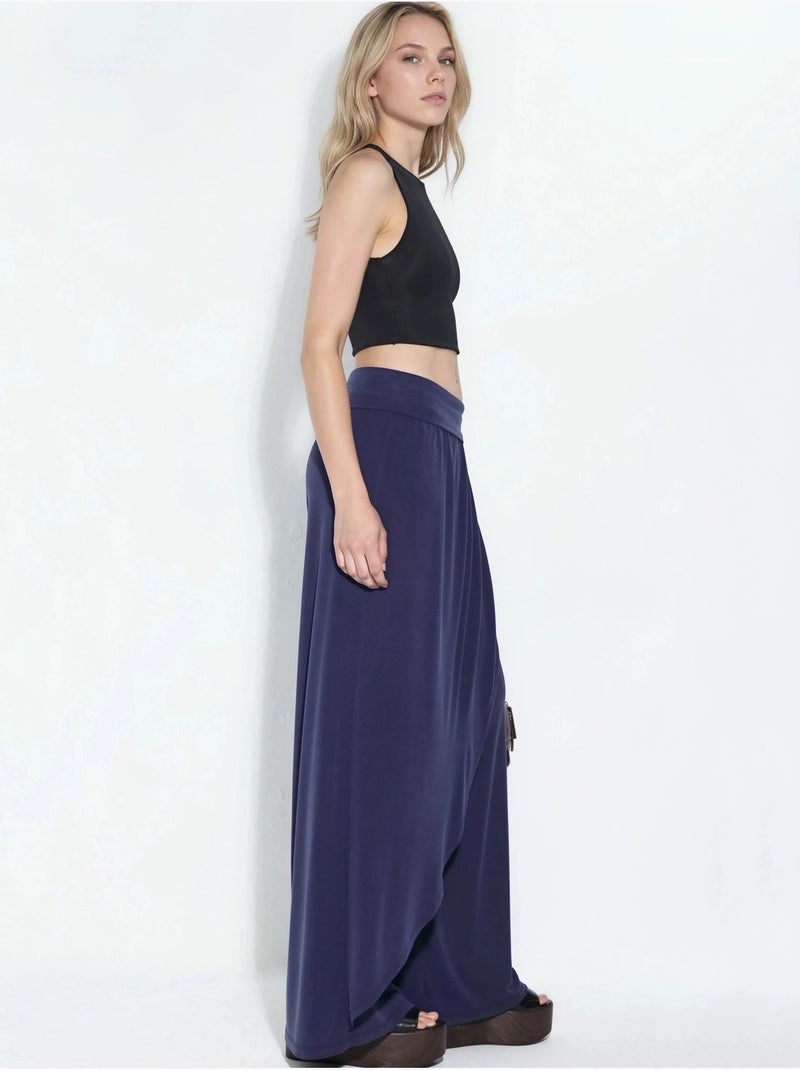 Pantalon salwar à jambes larges busem Bleu marine - Kiabi